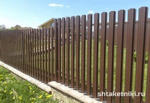 Штакетник широкий 115 мм 8017 шоколад в городе Шымкент